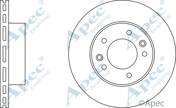 APEC BRAKING stabdžių diskas DSK770